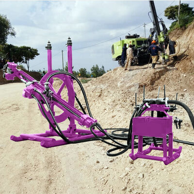 Hydraulic Pneumatic DTH Drilling Machine Impact Frequency 34HZ Surface Borehole Drilling Rig