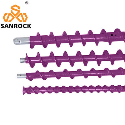 Threaded Drill Rod Heat Treatment Auger Drilling Pipe Mining Spiral Drilling Rod Price