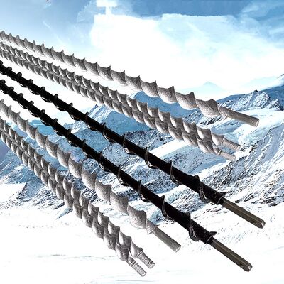 High Speed Anger Drill Pipe Single / Double Spiral Blades Threaded Drill Rod Twist Drill Pipe