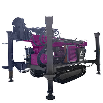 Machine de forage de carottes de roche, forage d'exploration minière, foreuse à circulation inverse, foreuse sur chenilles