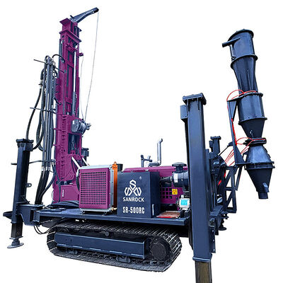Forage à circulation inverse avec 132 kW de puissance diesel pour une profondeur de forage de 500 m et contrôle hydraulique