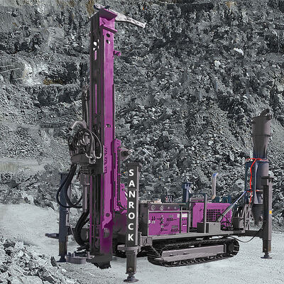 Forage à circulation inverse avec 132 kW de puissance diesel pour une profondeur de forage de 500 m et contrôle hydraulique