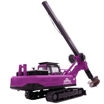 Machine de forage rotatif pour la construction d'infrastructures, engin de forage rotatif mobile
