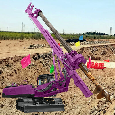 Machine de forage rotatif pour la construction d'infrastructures, engin de forage rotatif mobile