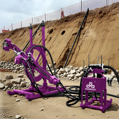 Réglage hydraulique de la plate-forme de forage DTH avec un poids léger, une efficacité de forage élevée et un couple maximal de 3000 N.m pour les projets miniers et de puits d'eau