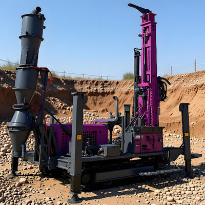 Forage à circulation inverse avec 132 kW de puissance diesel pour une profondeur de forage de 500 m et contrôle hydraulique