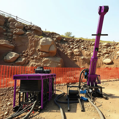 Machine de forage portable de base de 400 m Réglage de forage d'exploration de tunnels Réglage de forage de base hydraulique