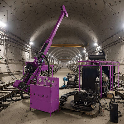 Machine de forage portable de base de 400 m Réglage de forage d'exploration de tunnels Réglage de forage de base hydraulique