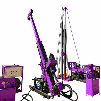 Machine de forage portable de base de 400 m Réglage de forage d'exploration de tunnels Réglage de forage de base hydraulique