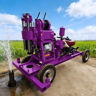Exploration Core Drilling Rigs Light Weight Mobile Drilling Rig 200m Core Sample Drilling Rig