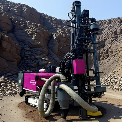 Plate-forme de forage DTH intégrée, cabine fermée et système de changement de tige automatique, plate-forme de forage de surface à vendre