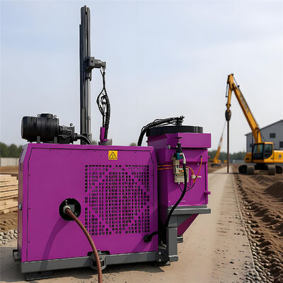 Pile Driver Construction Foundation Building Pile Drilling Machinery Portable Hydraulic Pile Driver Machine