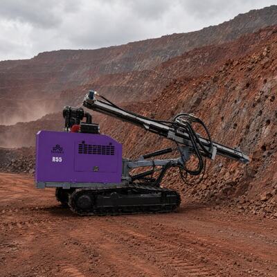 Perceuse de forage DTH séparée, machine de forage de trous de mine de roche dure de haute précision, machine de forage à chenilles pour l'exploitation minière